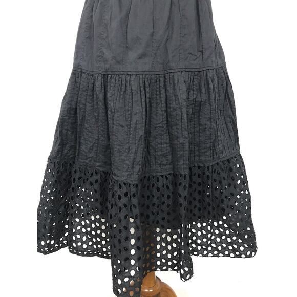 INC International Concepts Petite Pleated Eyelet Hem Tank Dress - Picture 5 of 9